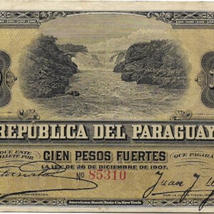 Billete de Cien Pesos Fuertes - Santiago Colecciones